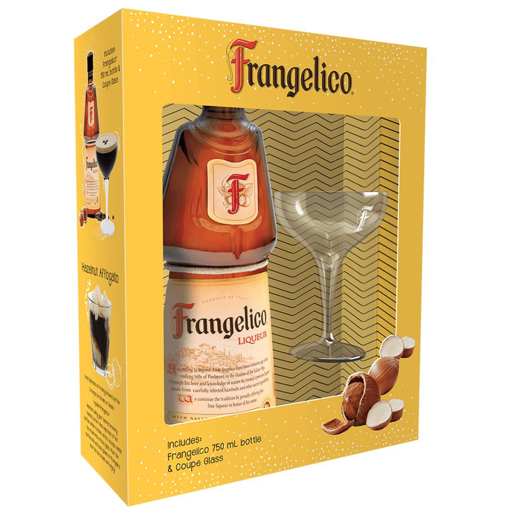 FRANGELICO LIQUEUR WITH MARTINI GLASS