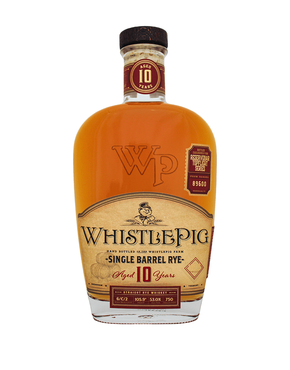 WHISTLEPIG 10YO SINGLE BARREL RYE S1B51