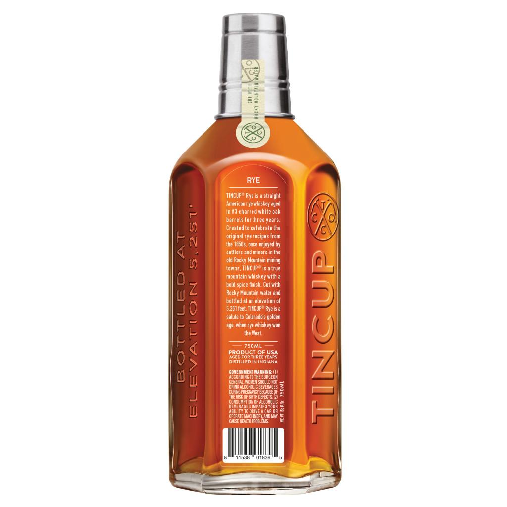 TINCUP® STRAIGHT RYE WHISKEY