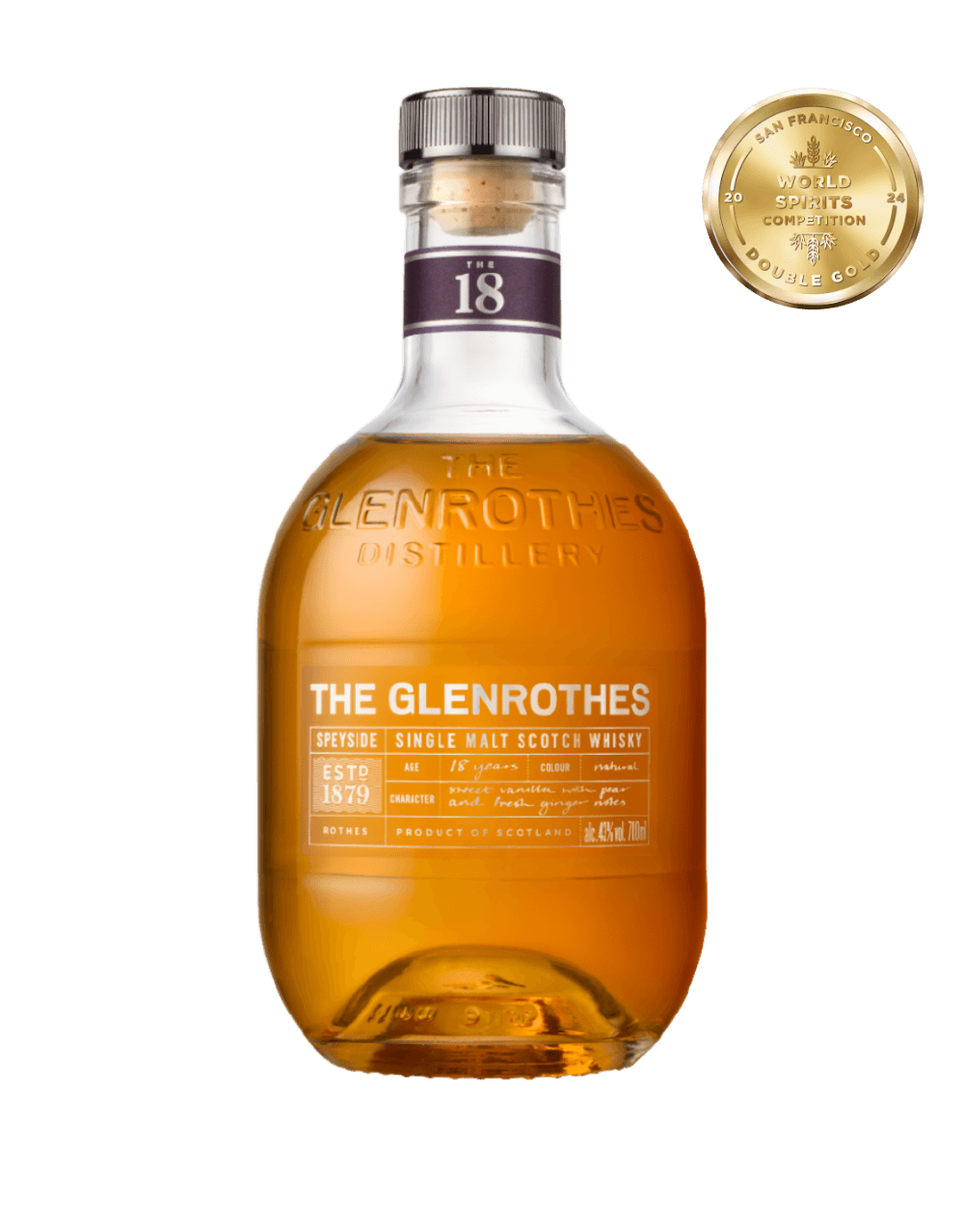 THE GLENROTHES 18 YEAR OLD SINGLE MALT WHISKY