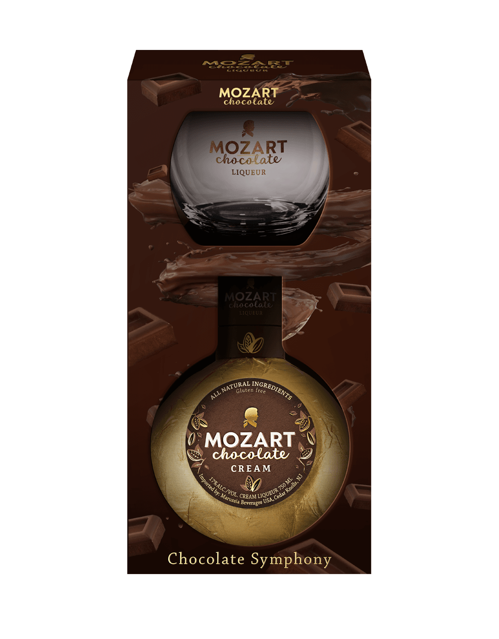 MOZART CHOCOLATE CREAM GIFT SET WITH TUMBLER