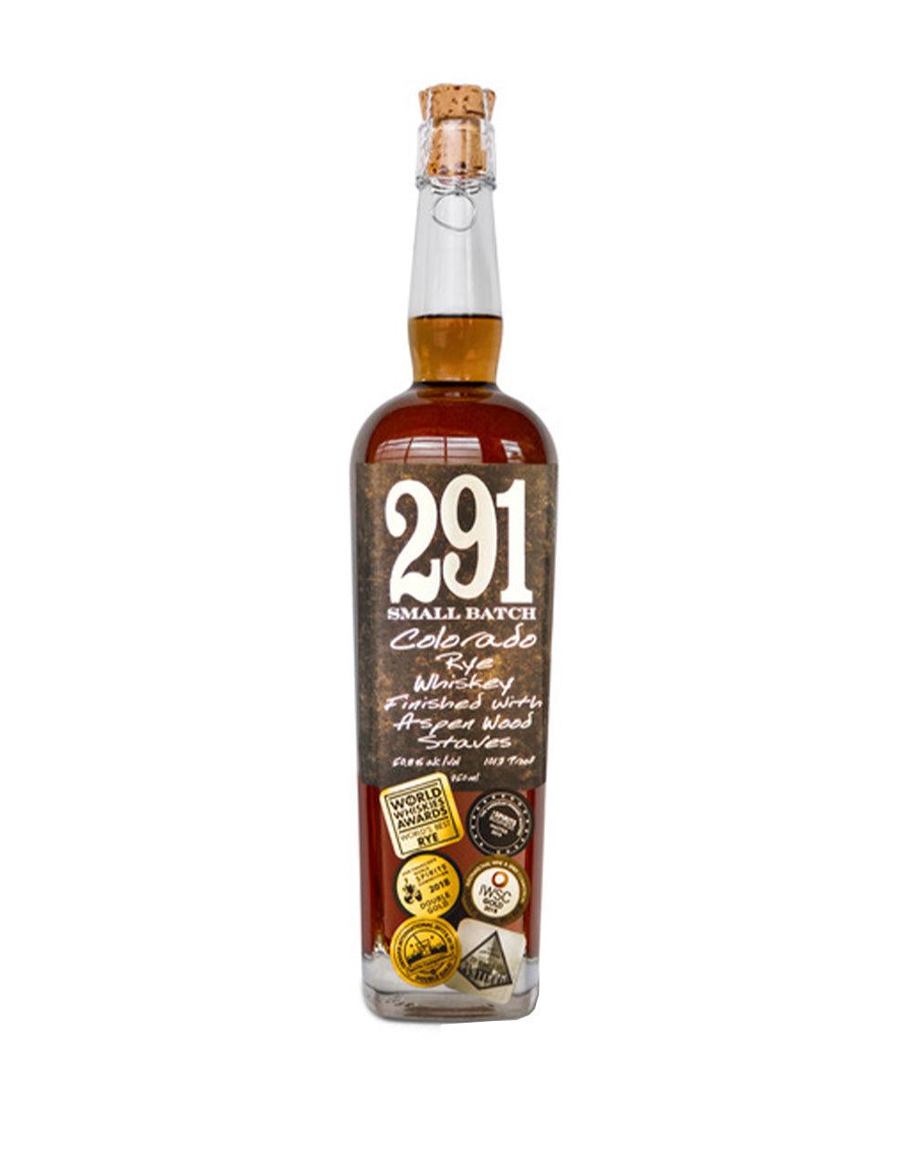 291 COLORADO RYE WHISKEY, FINISHED WITH ASPEN WOOD STAVES, SMALL BATCH