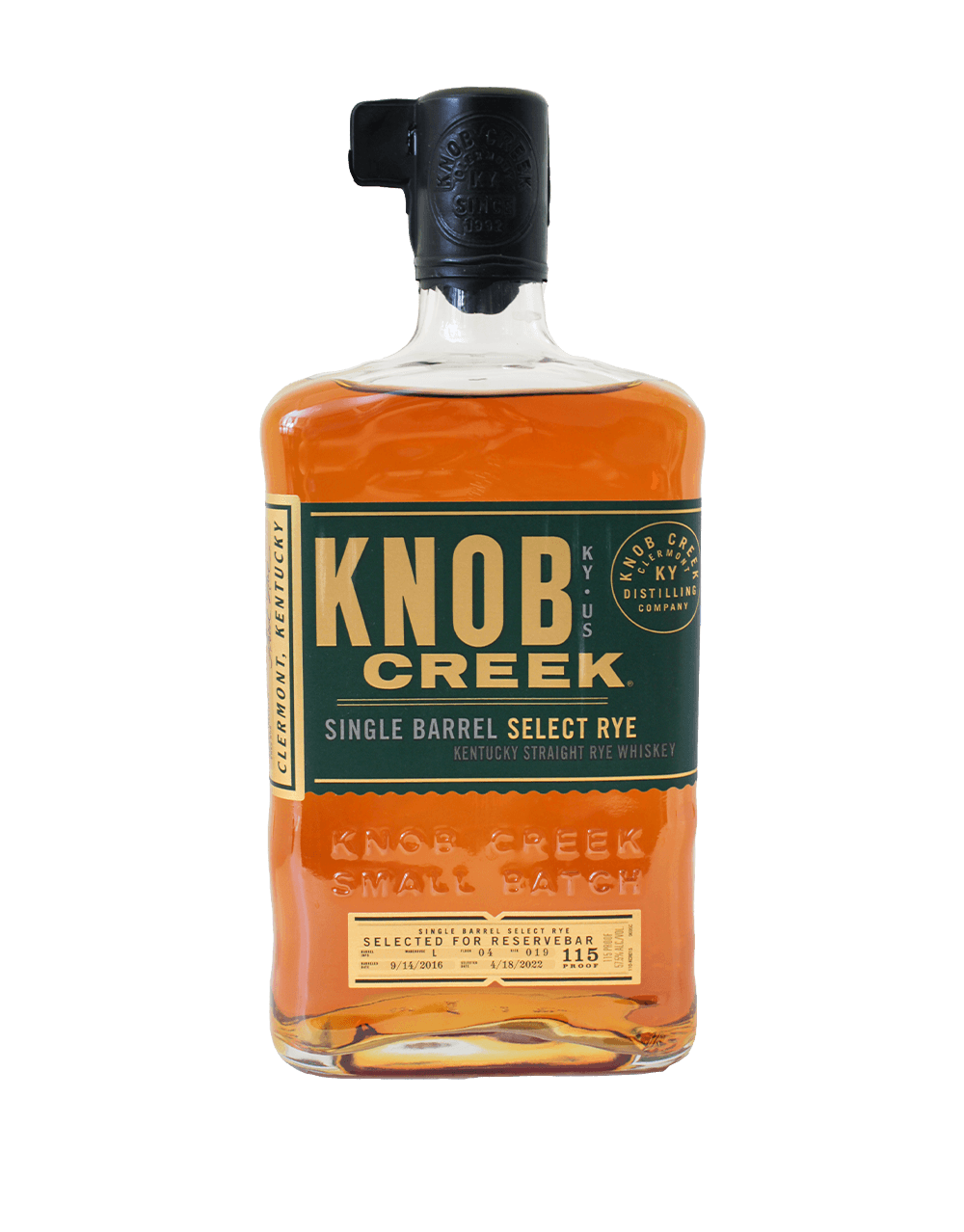 KNOB CREEK SINGLE BARREL SELECT RYE S1B14