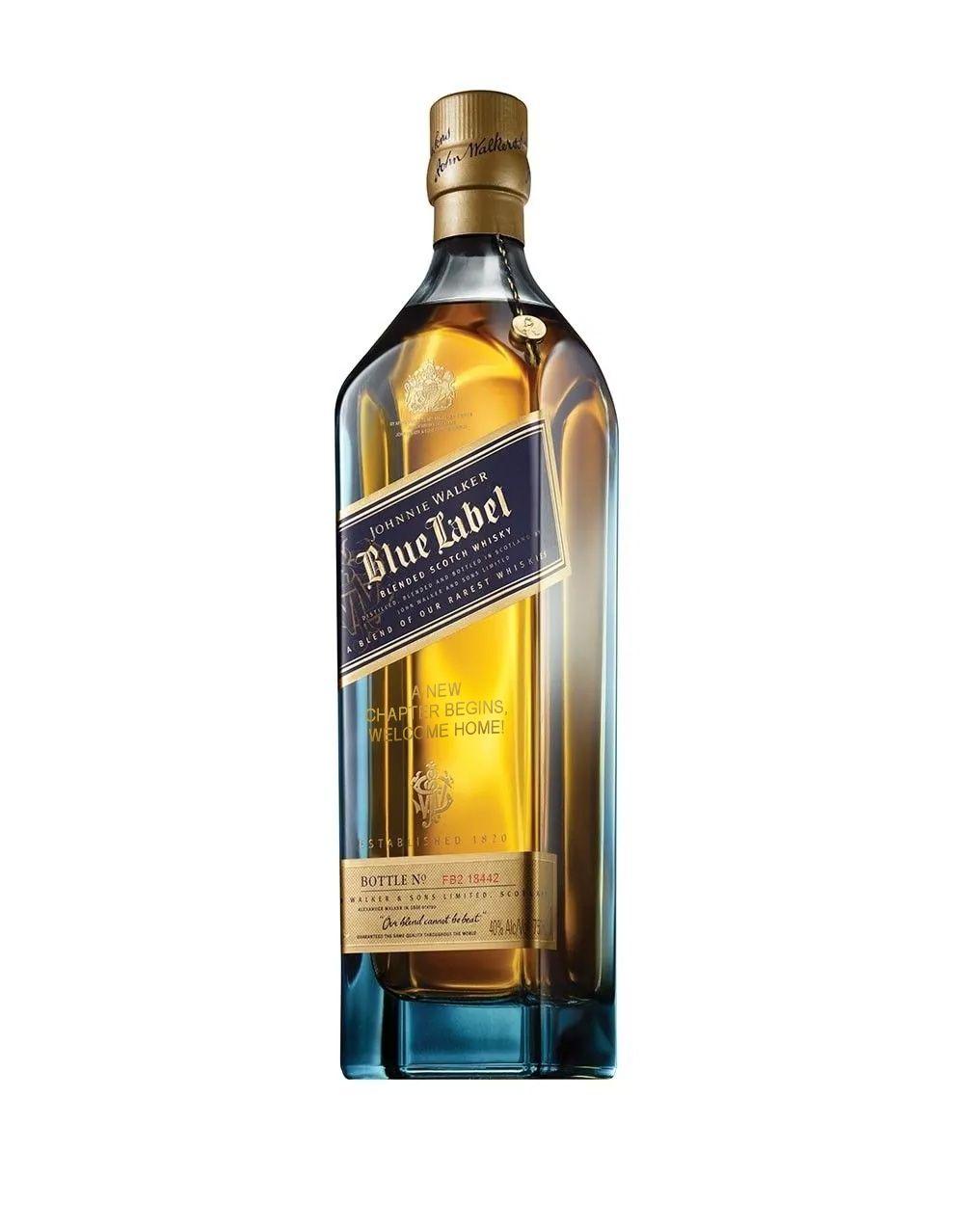 JOHNNIE WALKER BLUE LABEL® - 'WITH GRATITUDE & APPRECIATION' ENGRAVED BOTTLE BLENDED SCOTCH WHISKY