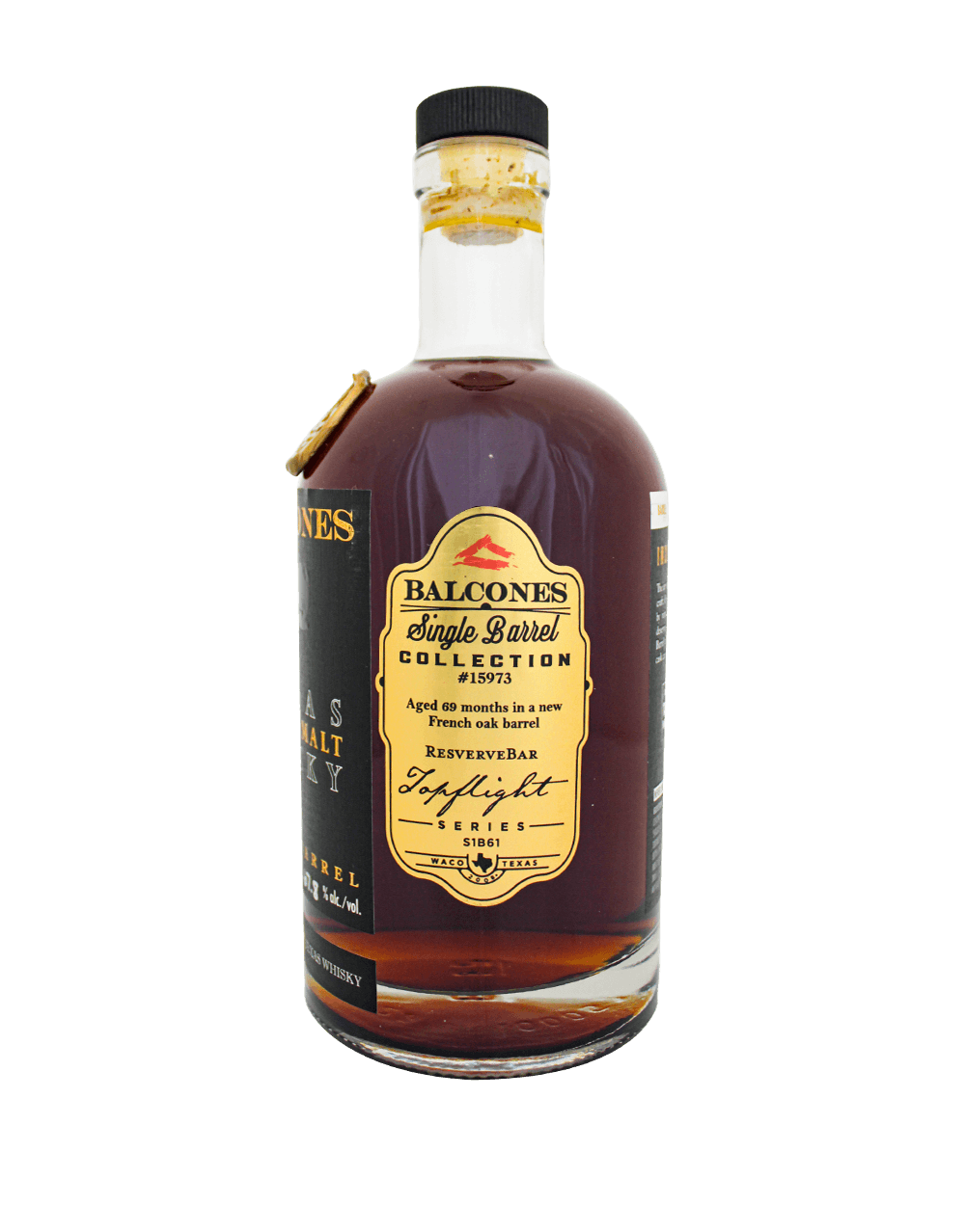 BALCONES CASK STRENGTH FR.OAK AGED SINGLE MALT S1B61