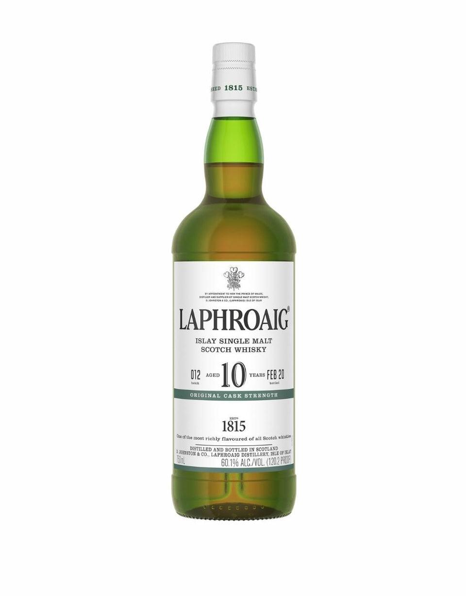 LAPHROAIG 2020 10 YEAR OLD CASK STRENGTH ISLAY SINGLE MALT 120 PROOF SCOTCH WHISKY