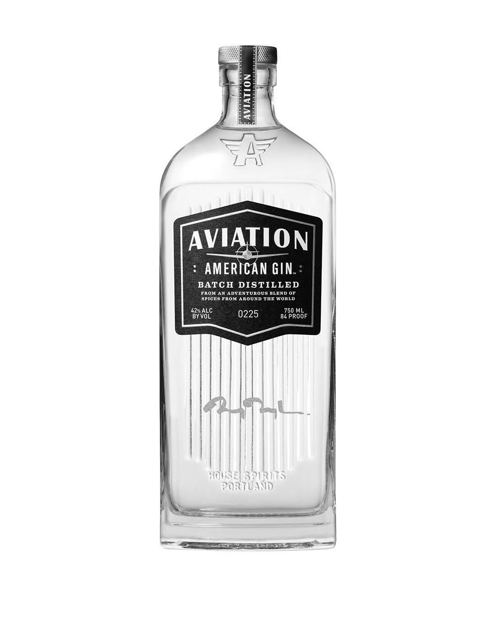 AVIATION AMERICAN GIN RYAN REYNOLDS SIGNATURE BOTTLE