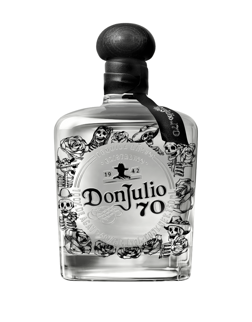 TEQUILA DON JULIO 70 AÑEJO CRISTALINO ARTIST EDITION DESIGNED BY WILLY CHAVARRIA