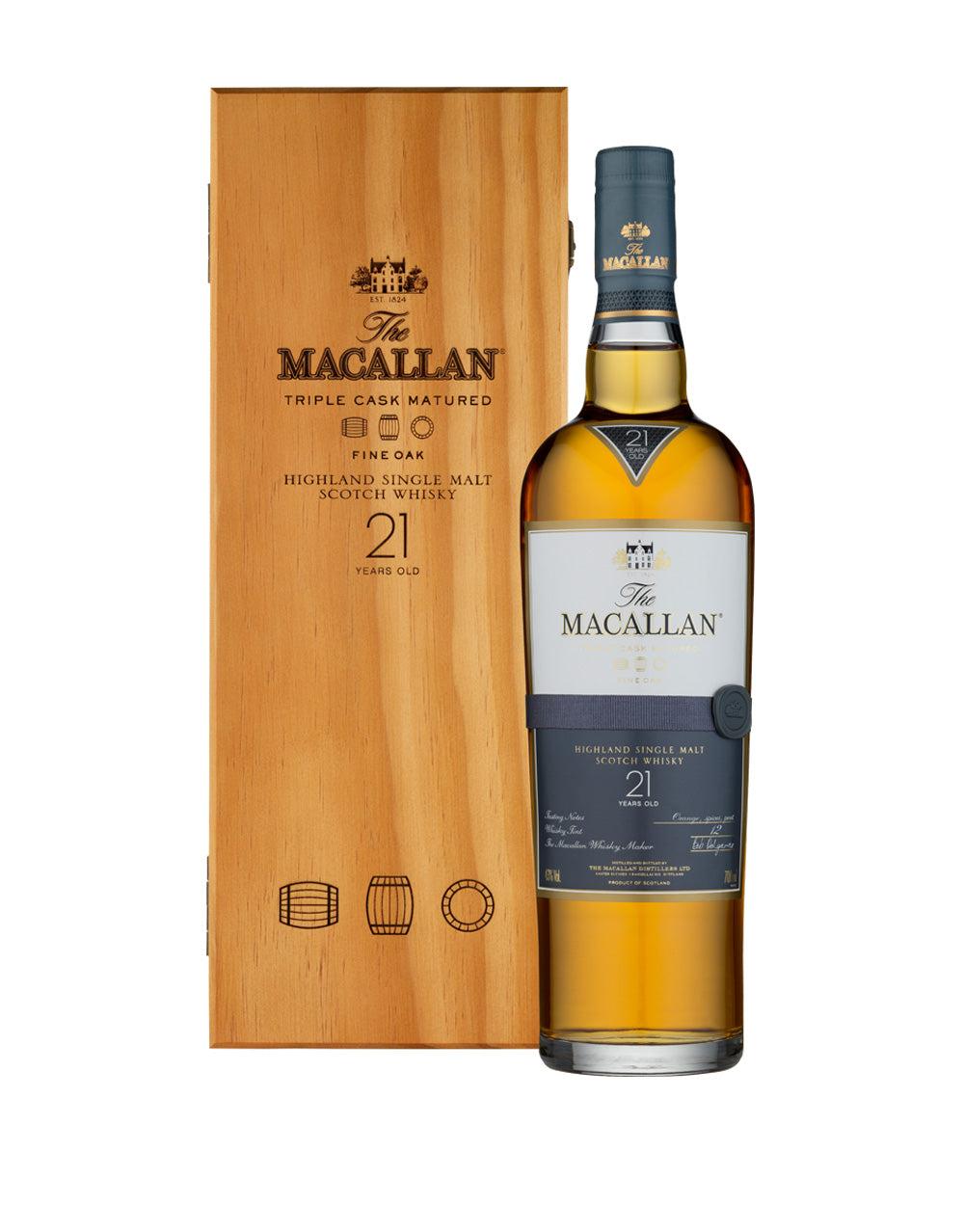 THE MACALLAN FINE OAK 21 YEARS OLD SINGLE MALT WHISKY