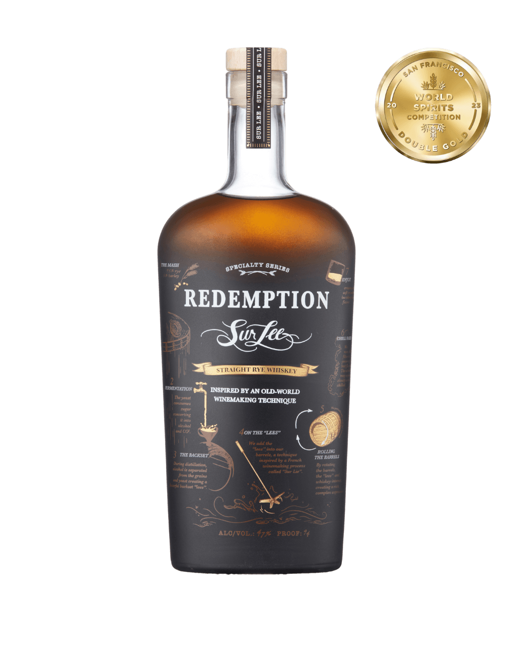 REDEMPTION SUR LEE STRAIGHT RYE WHISKEY