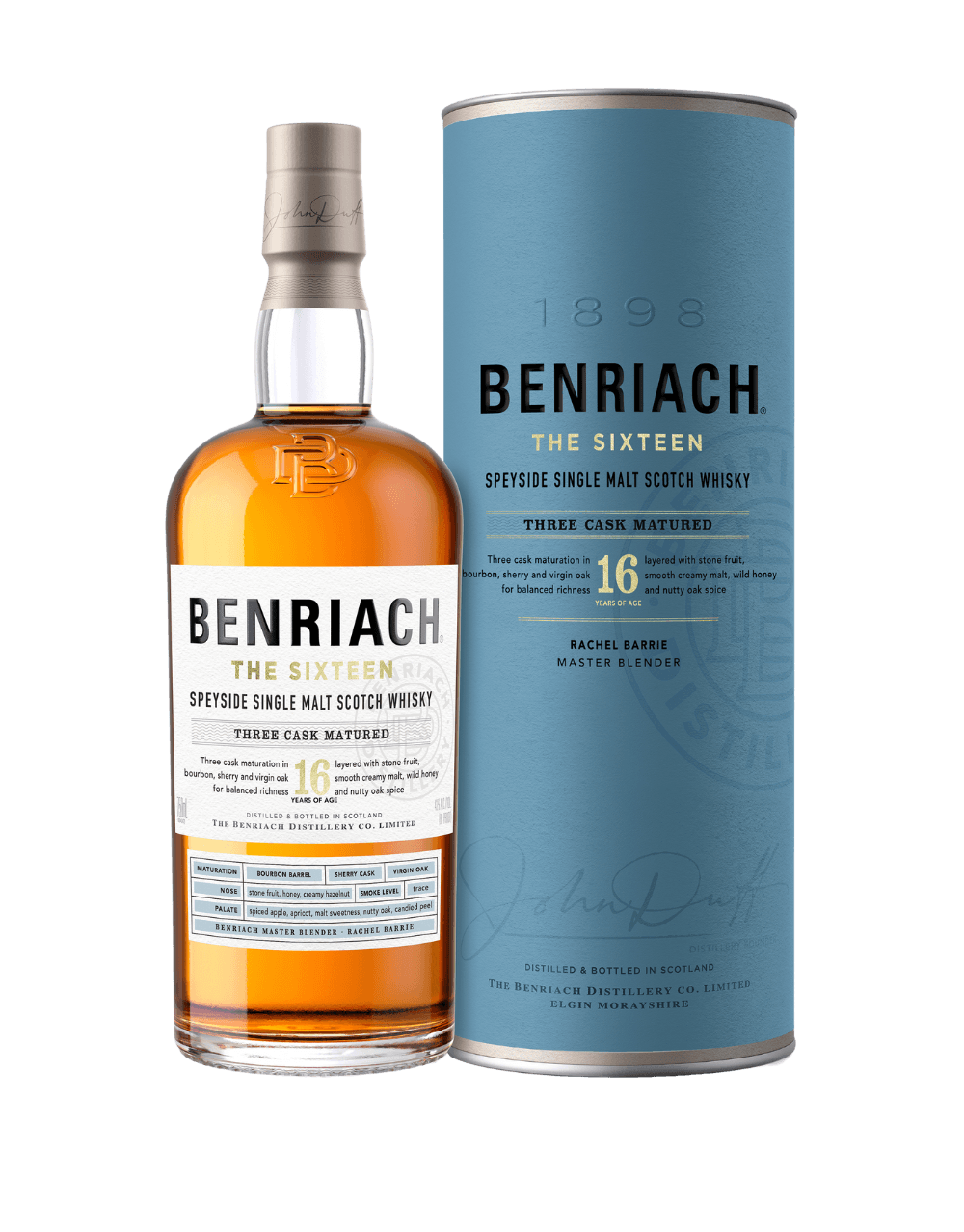 BENRIACH THE SIXTEEN SPEYSIDE SINGLE MALT SCOTCH WHISKY