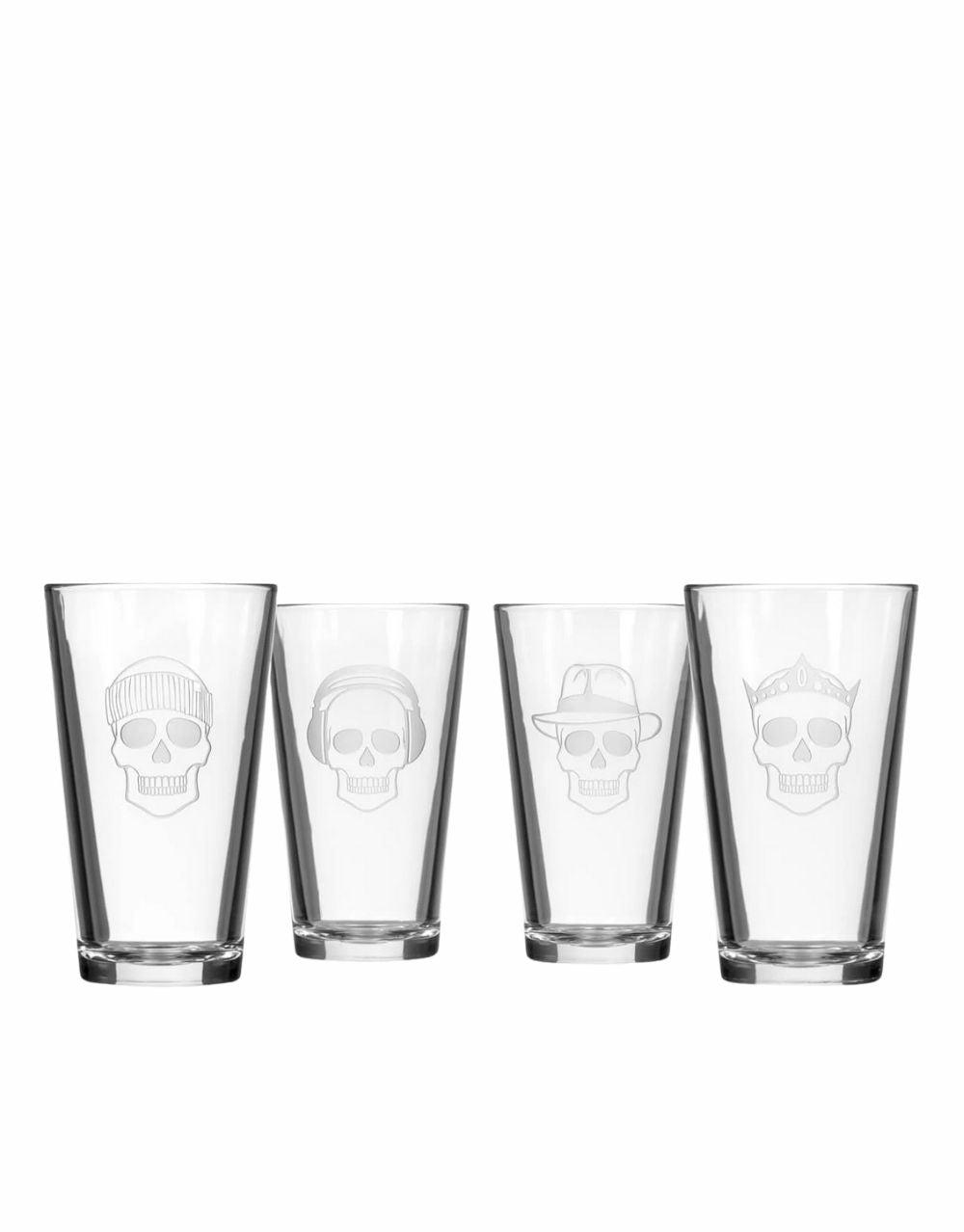 ROLF GLASS NUMBSKULLS BEER PINT (SET OF 4)