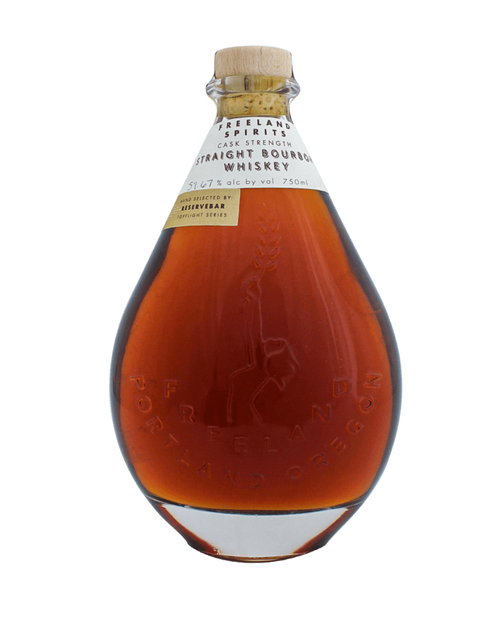 FREELAND SPIRITS CASK STRENGTH STRAIGHT BOURBON WHISKEY S1B55