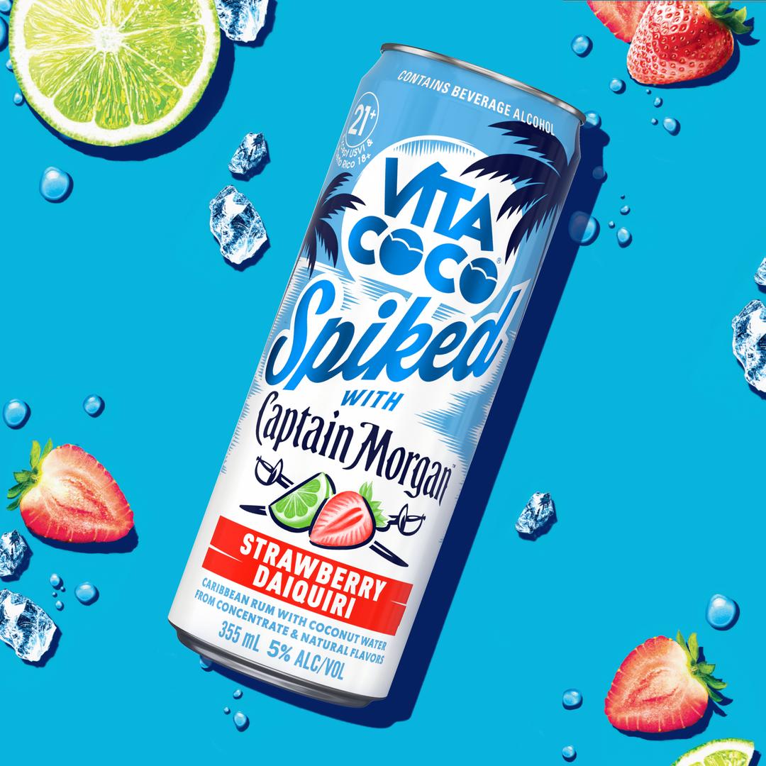 VITA COCO SPIKED WITH CAPTAIN MORGAN STRAWBERRY DAIQUIRI