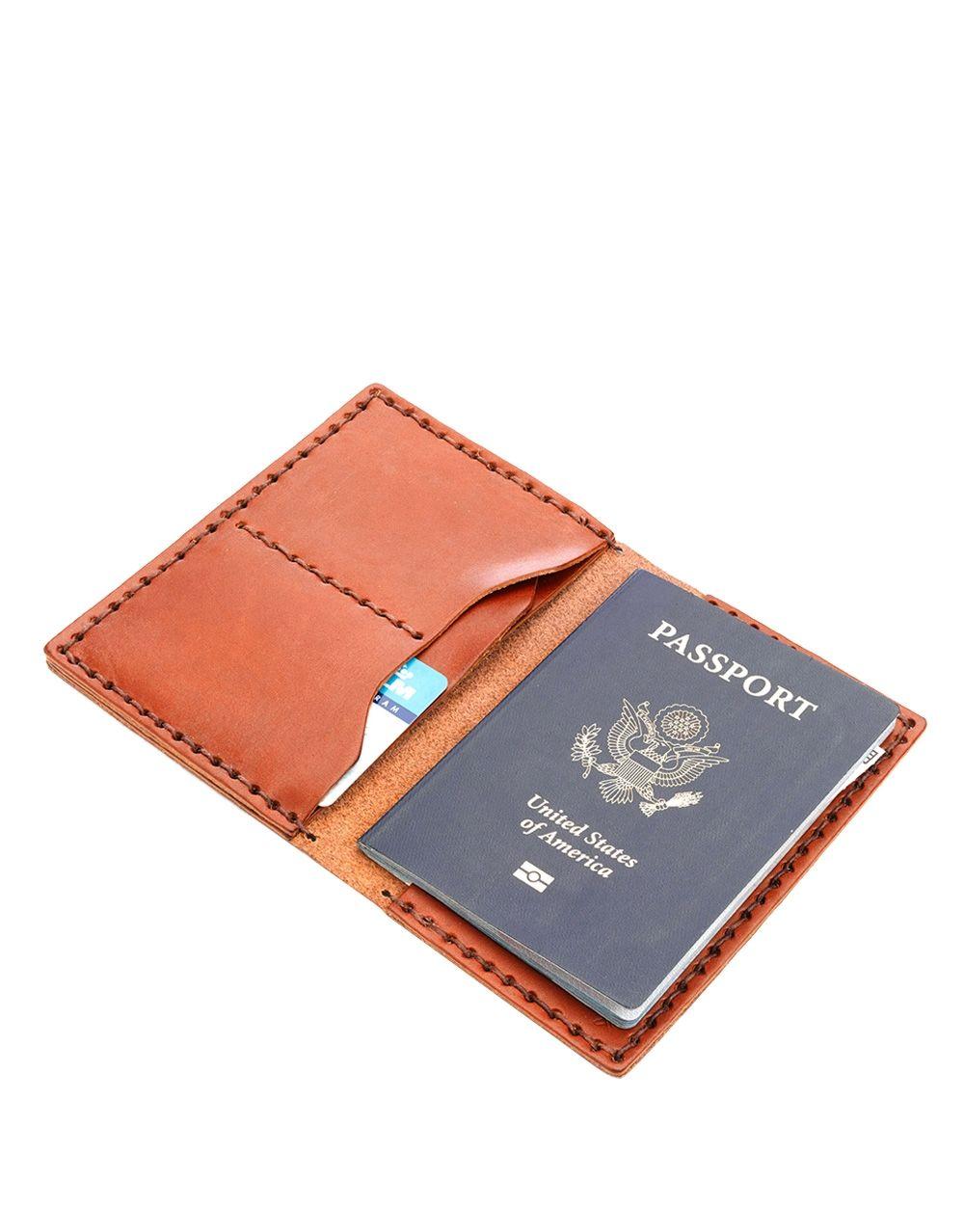 BILLYKIRK NO. 153 PASSPORT WALLET (TAN)