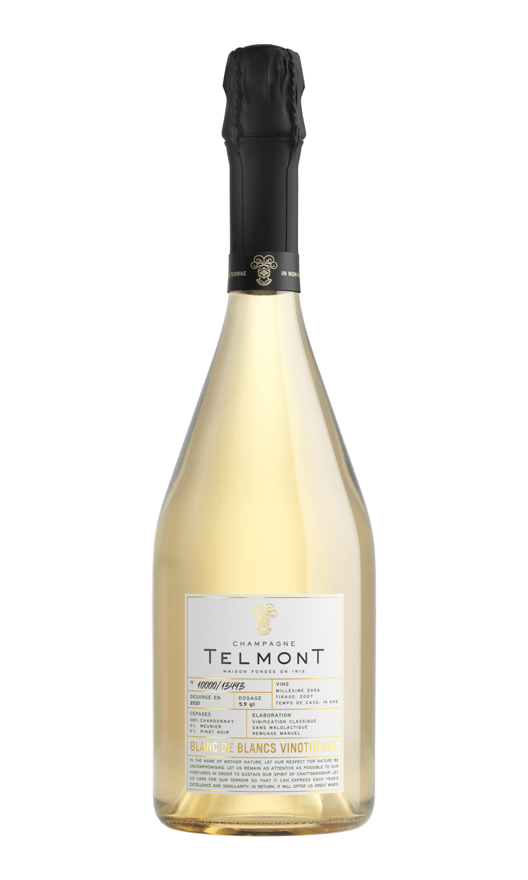 TELMONT CHAMPAGNE BLANC DE BLANCS VINOTHÈQUE