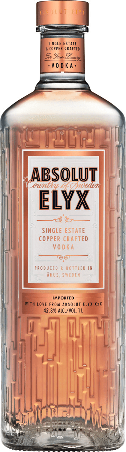 ABSOLUT ELYX - SINGLE ESTATE HANDCRAFTED VODKA