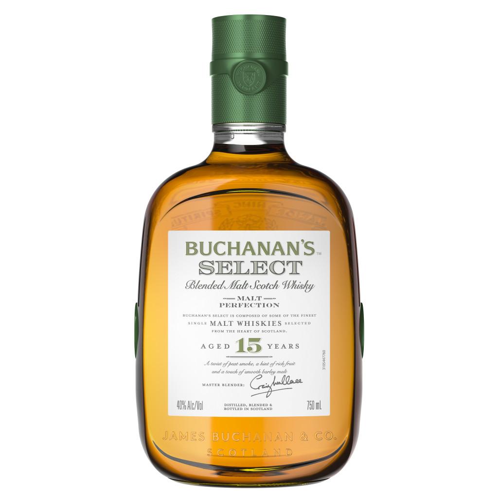 BUCHANAN'S SELECT 15 YEARS OLD BLENDED MALT SCOTCH WHISKY