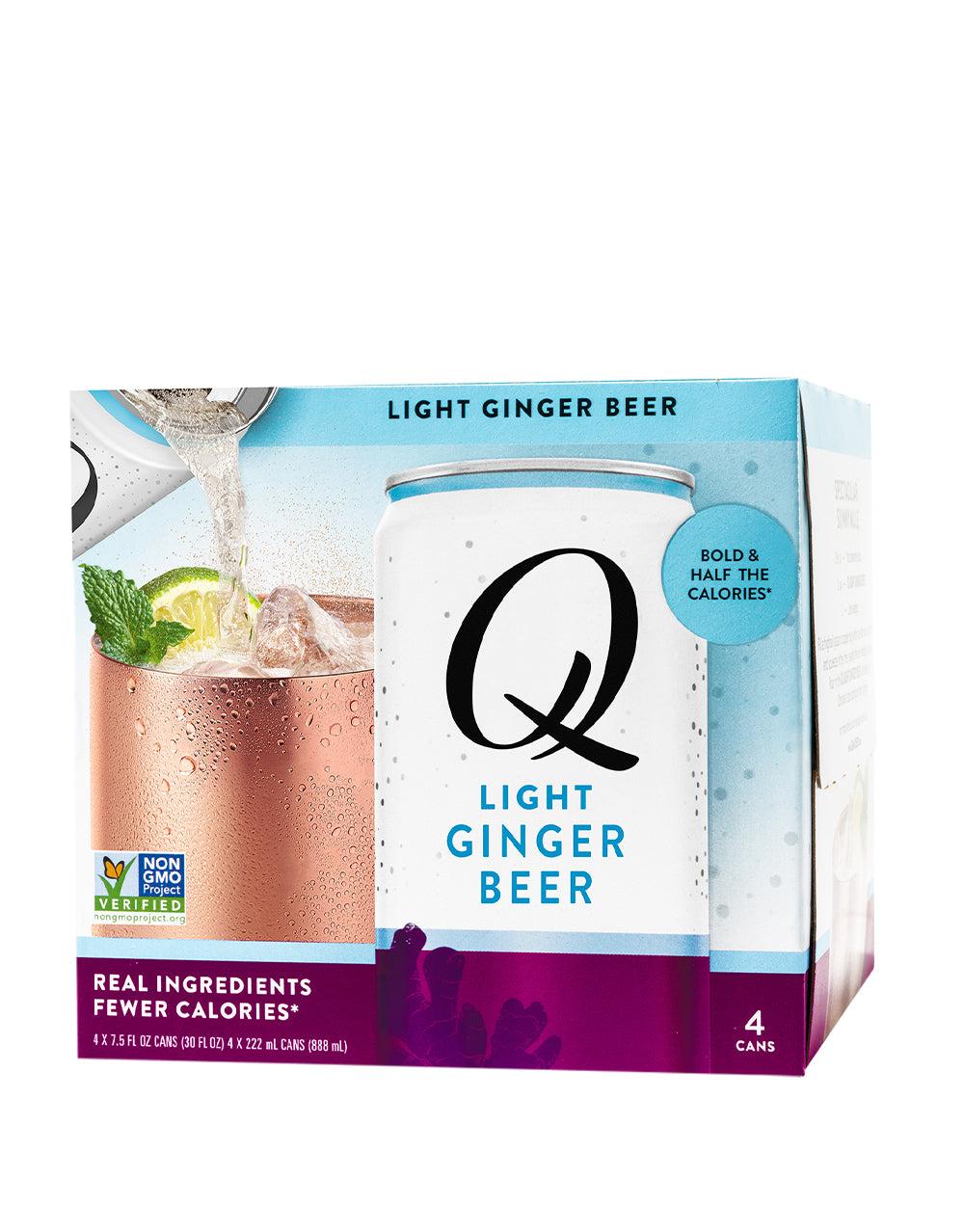 Q LIGHT GINGER BEER 4 PACK CANS