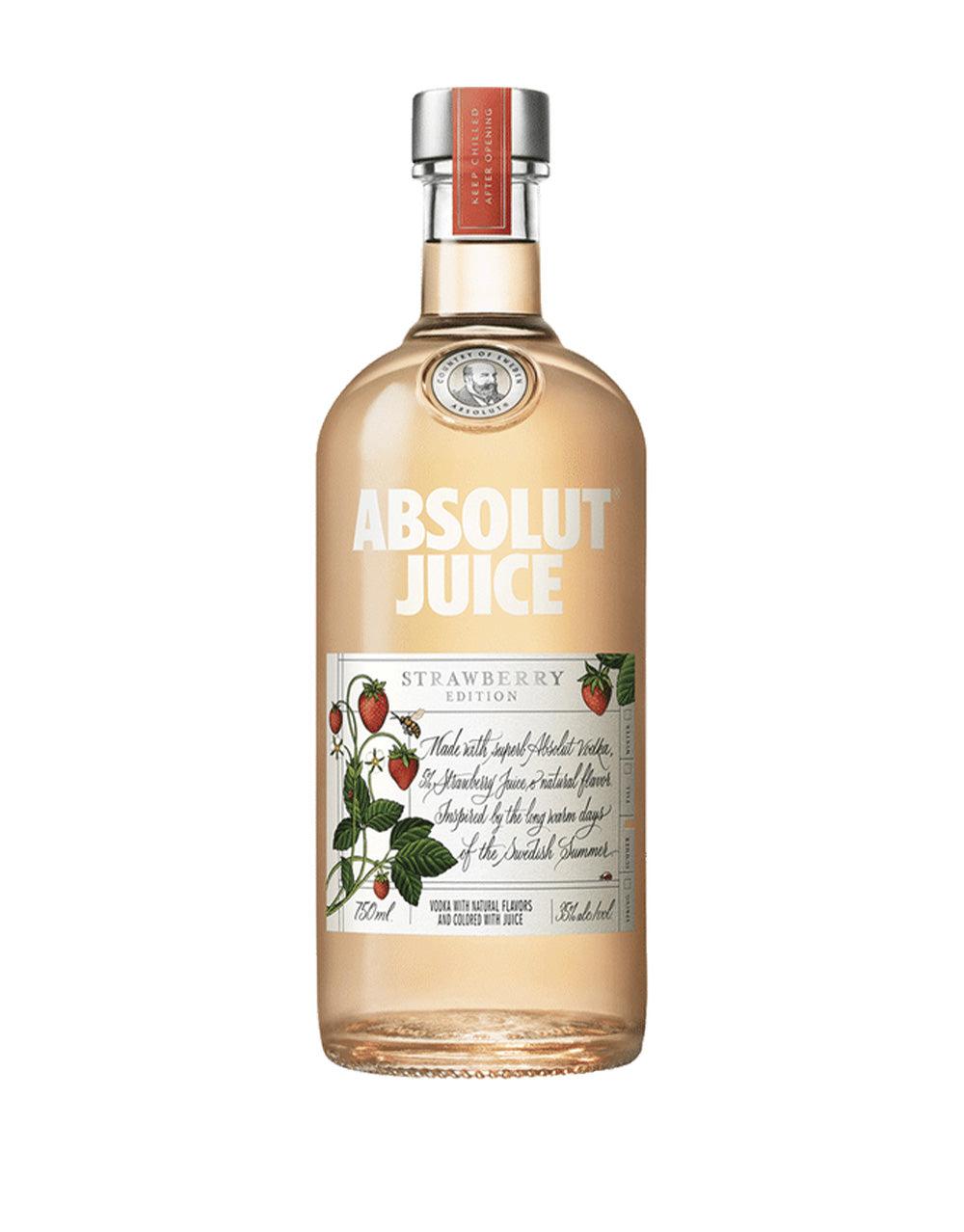 ABSOLUT JUICE STRAWBERRY VODKA EDITION