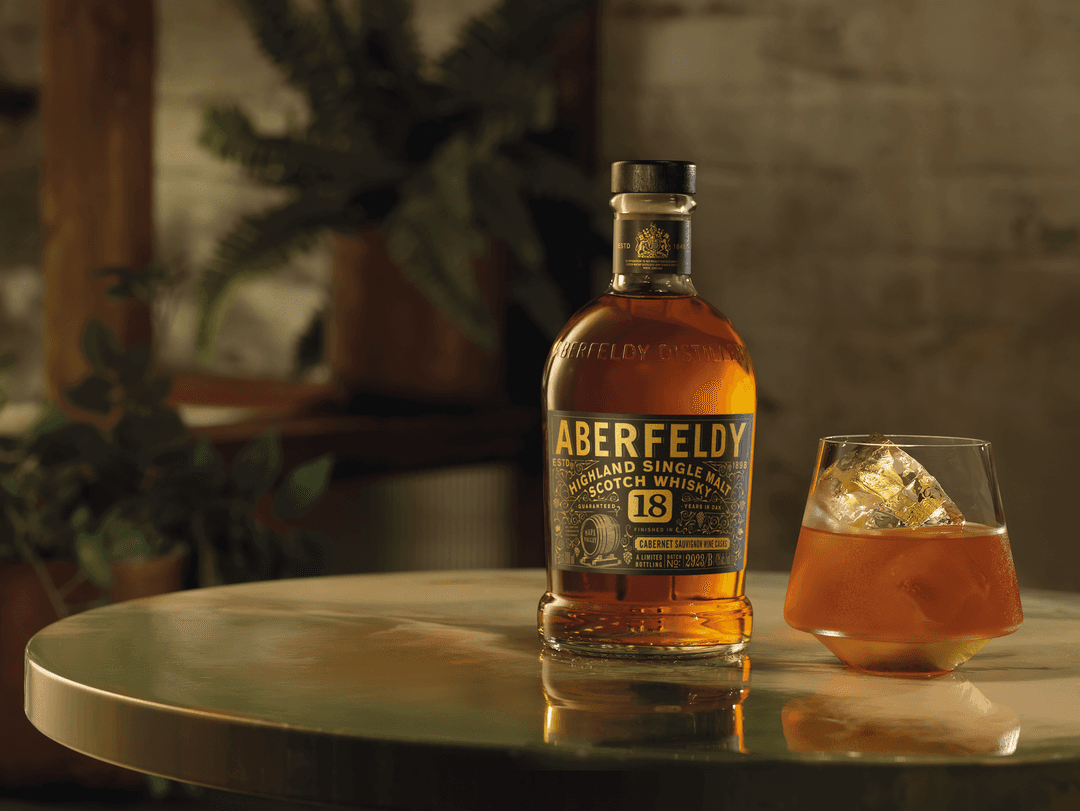 ABERFELDY 18 YEAR OLD LIMITED EDITION SINGLE MALT SCOTCH WHISKY FINISHED IN NAPA VALLEY CABERNET SAUVIGNON CASKS