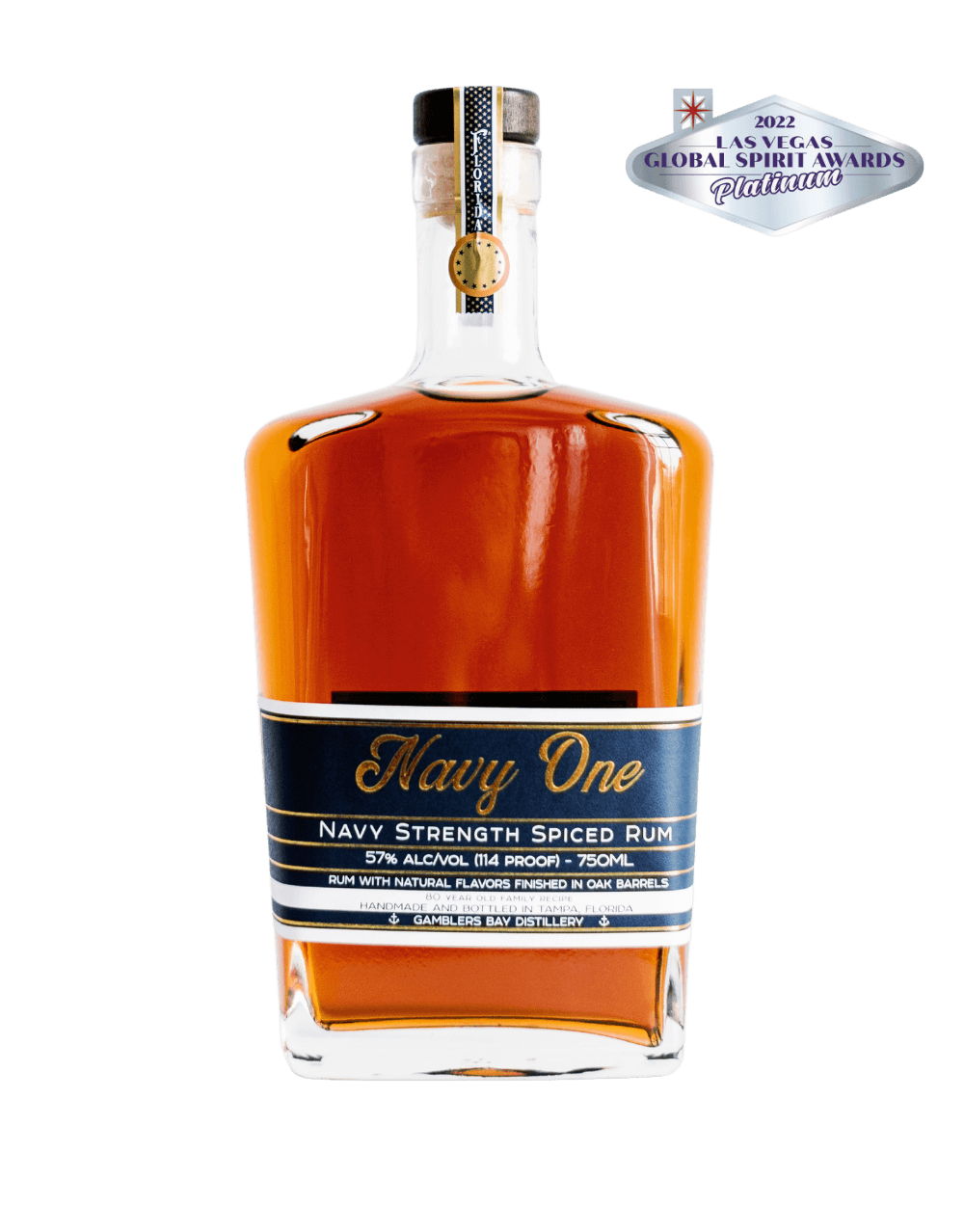 GAMBLERS BAY DISTILLERY NAVY ONE NAVY STRENGTH RUM