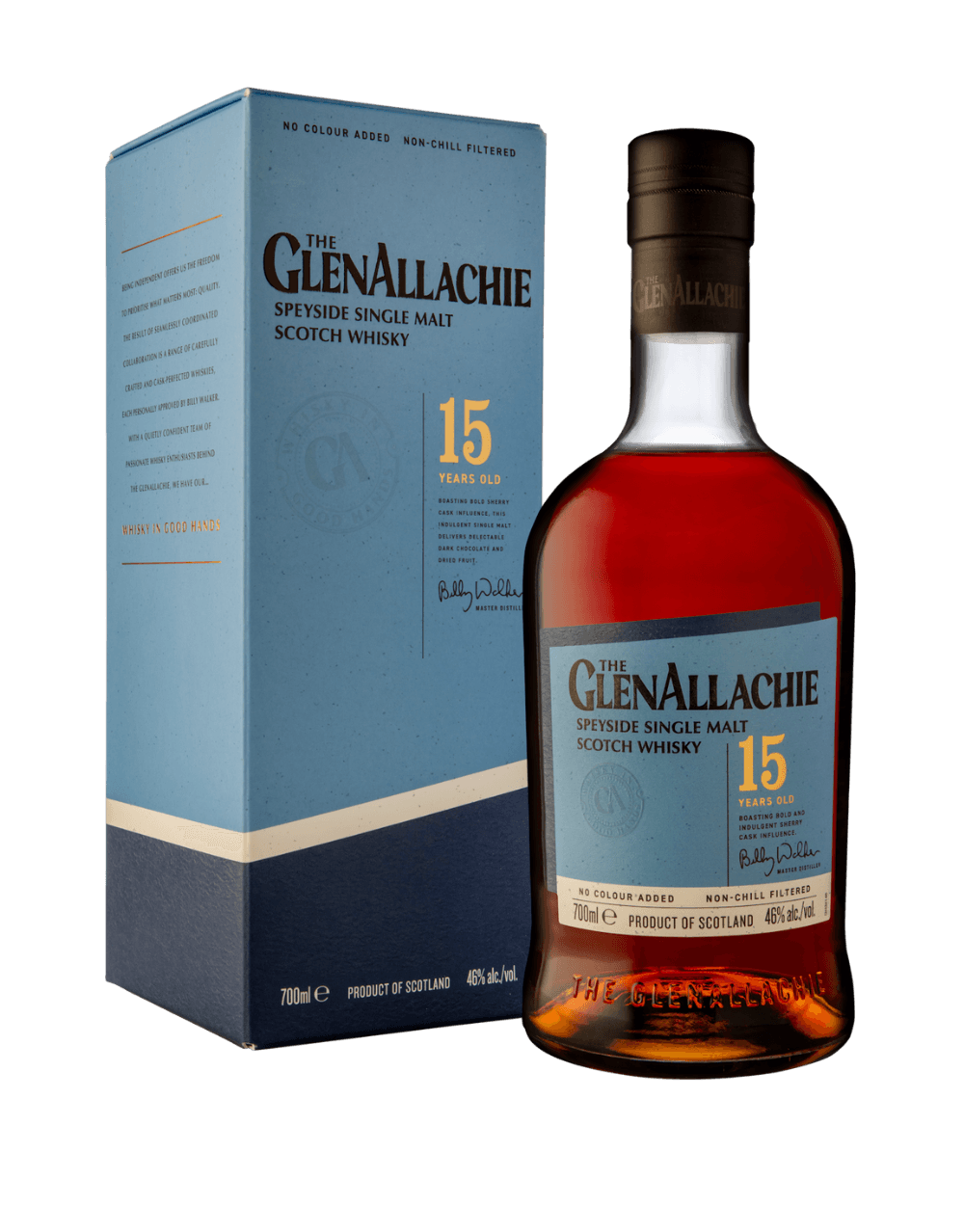 GLENALLACHIE 15 YEAR OLD SINGLE MALT SCOTCH WHISKY