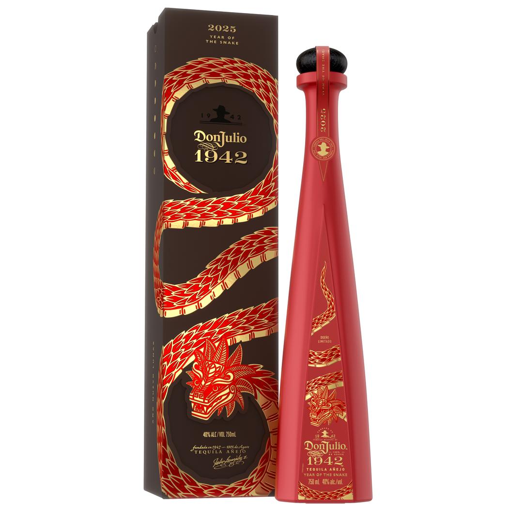 DON JULIO 1942 EXTRA AÑEJO TEQUILA YEAR OF THE SNAKE LUNAR NEW YEAR LIMITED EDITION DESIGN