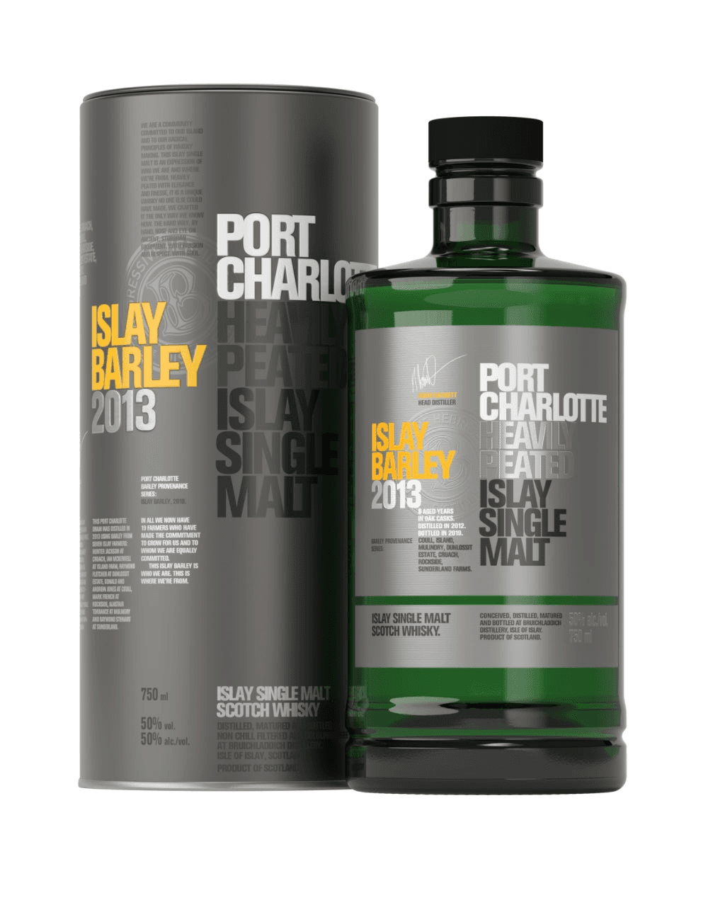 BRUICHLADDICH® PORT CHARLOTTE ISLAY BARLEY 2013 SINGLE MALT WHISKEY