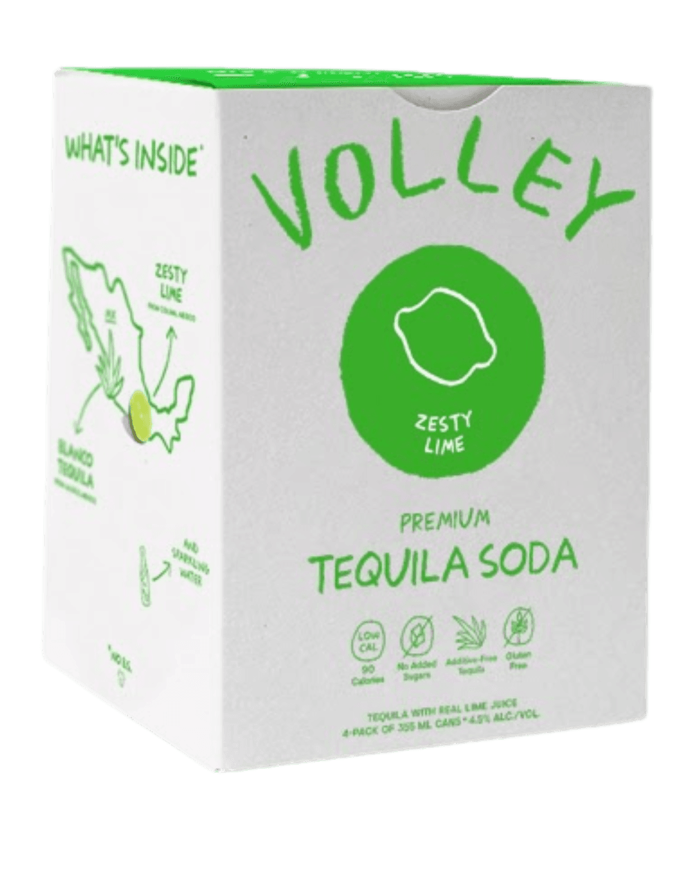 VOLLEY ZESTY LIME TEQUILA SELTZER