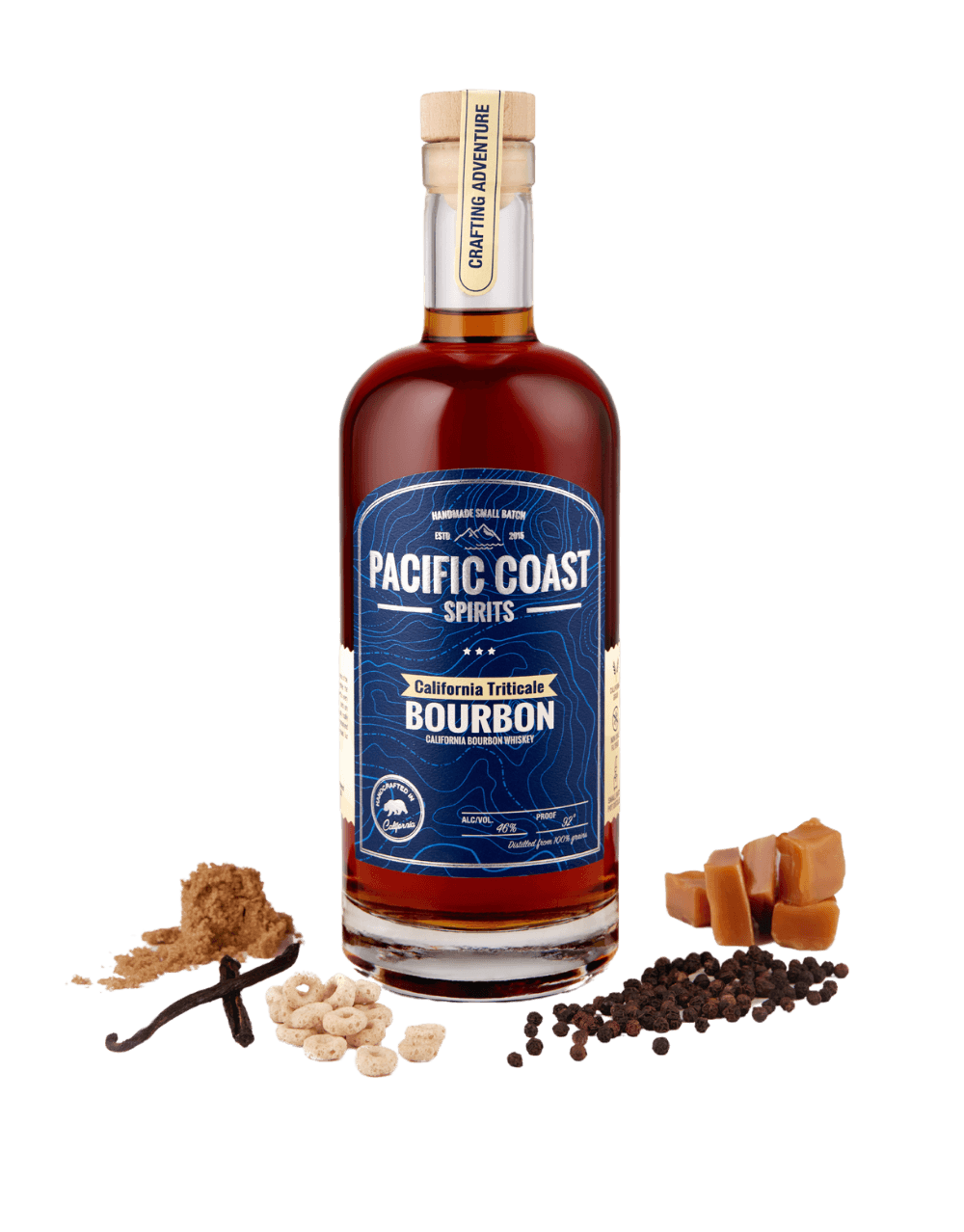 PACIFIC COAST CALIFORNIA TRITICALE BOURBON WHISKEY