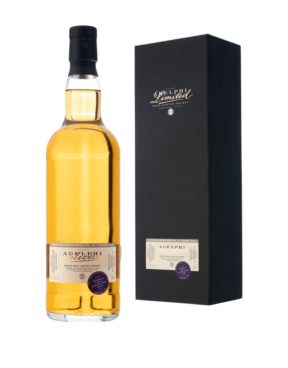 ADELPHI 24 YEAR OLD 1998 BUNNAHABAHAIN CASK #2144