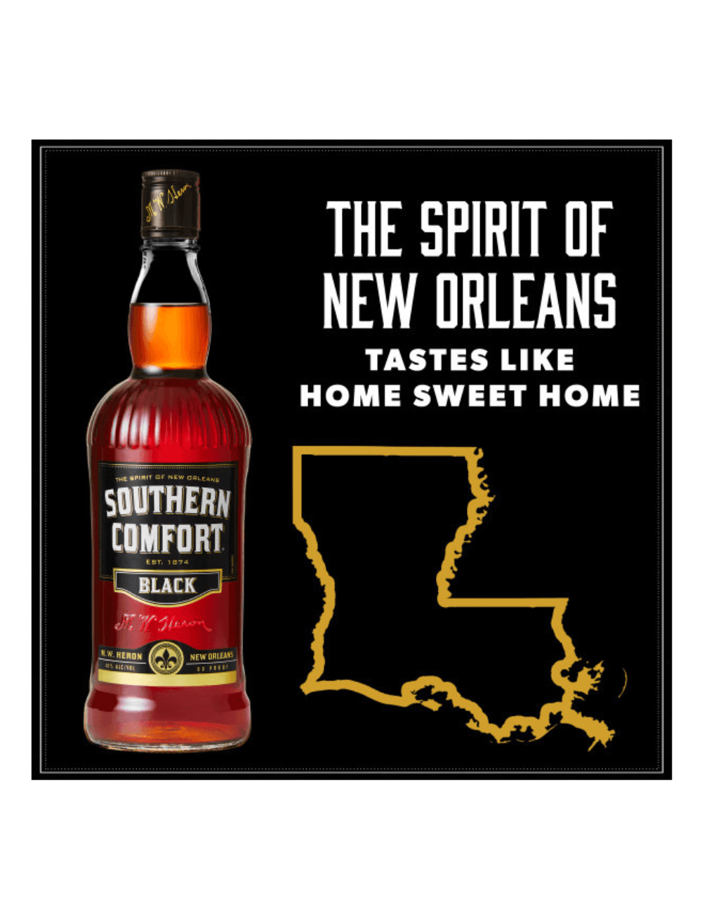 SOUTHERN COMFORT BLACK WHISKEY