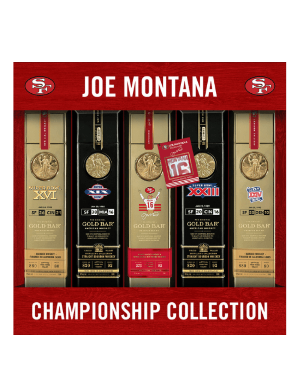 GOLD BAR® WHISKEY JOE MONTANA CHAMPIONSHIP COLLECTION