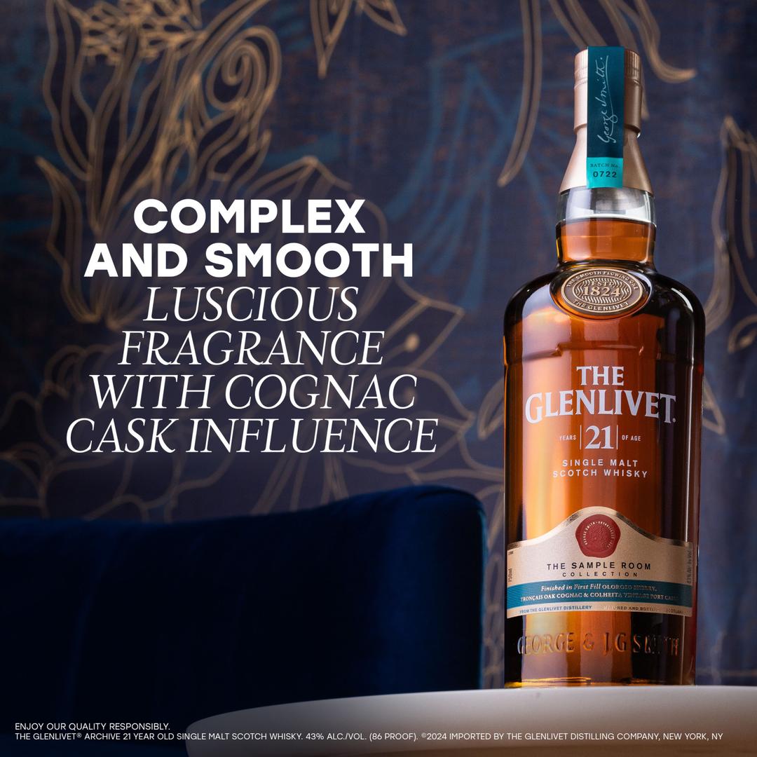 THE GLENLIVET 21 YEAR OLD SINGLE MALT SCOTCH WHISKY