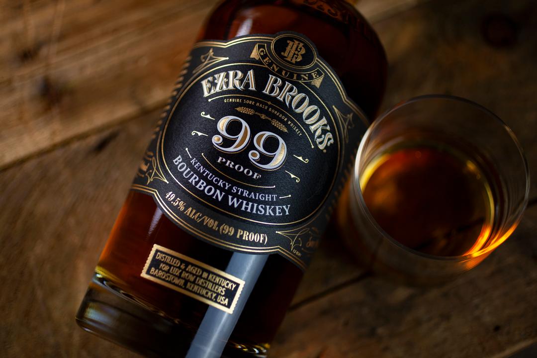 EZRA BROOKS 99 KENTUCKY STRAIGHT BOURBON WHISKEY