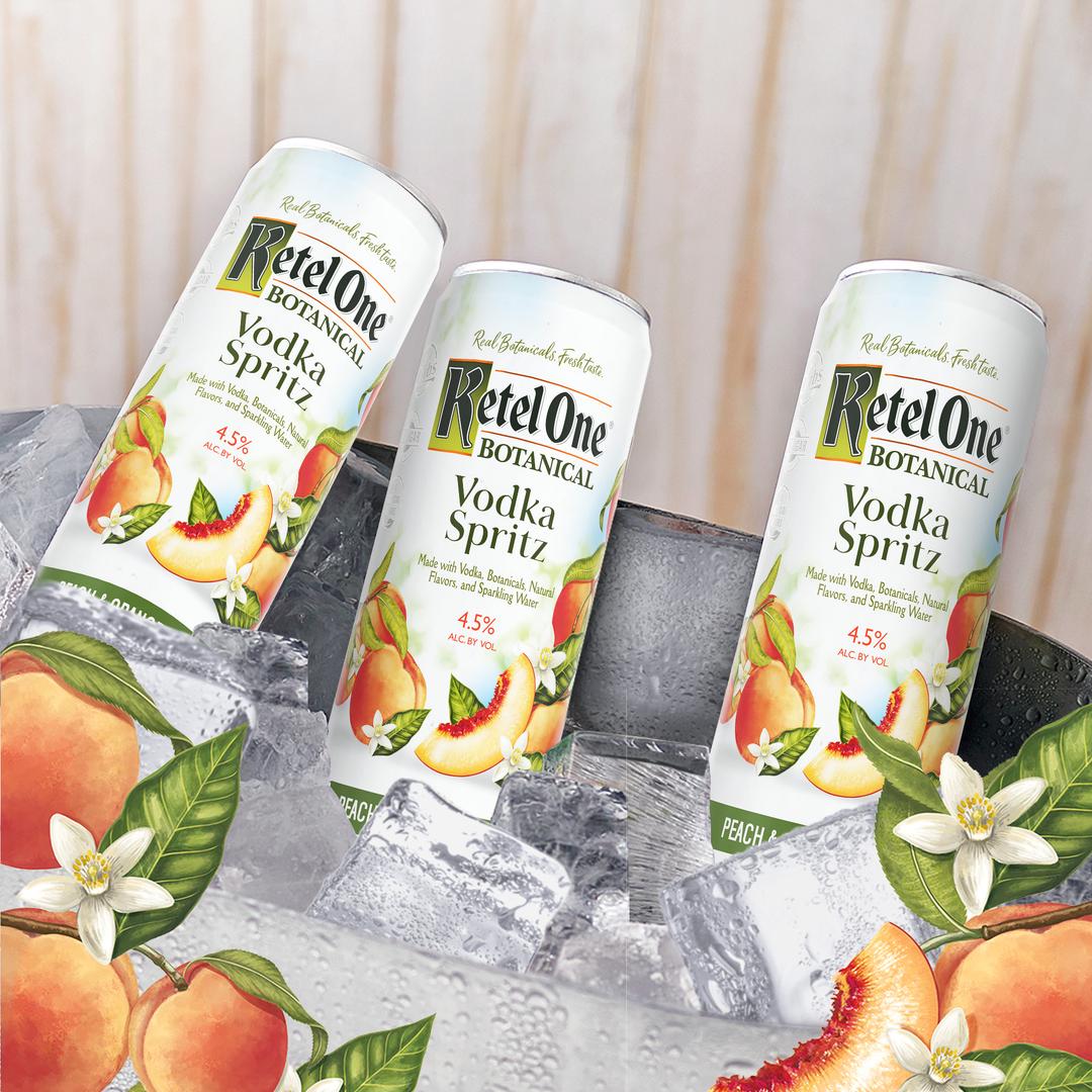 KETEL ONE BOTANICAL VODKA SPRITZ PEACH & ORANGE BLOSSOM