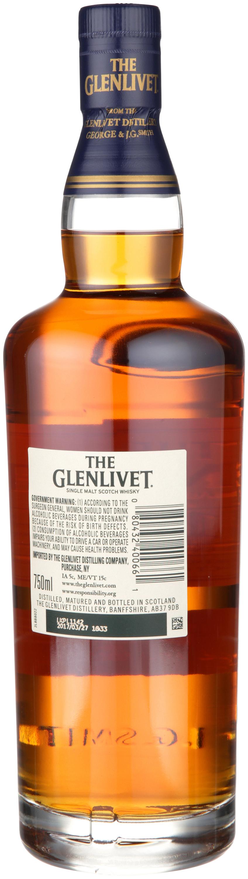 THE GLENLIVET 18 YEAR OLD SINGLE MALT SCOTCH WHISKY