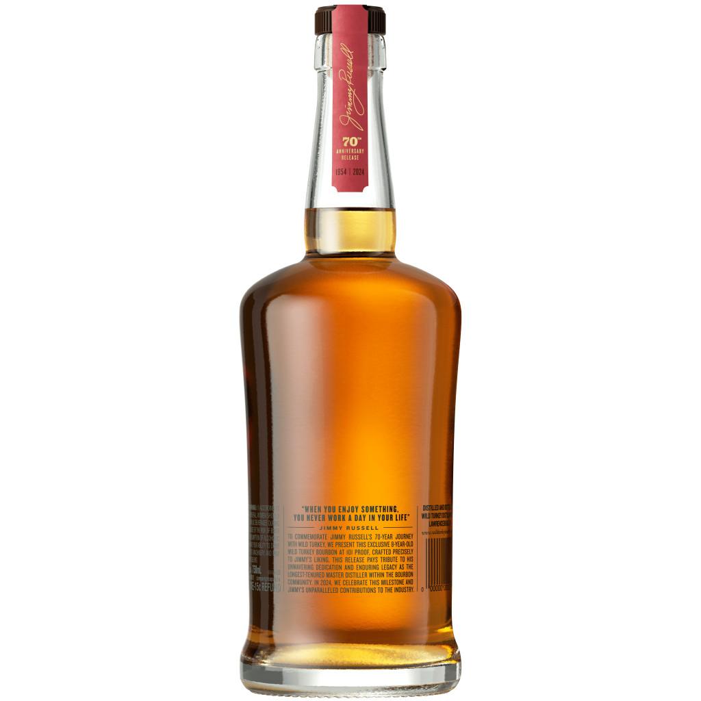 WILD TURKEY JIMMY RUSSELL'S 70TH ANNIVERSARY 8 YEAR OLD BOURBON