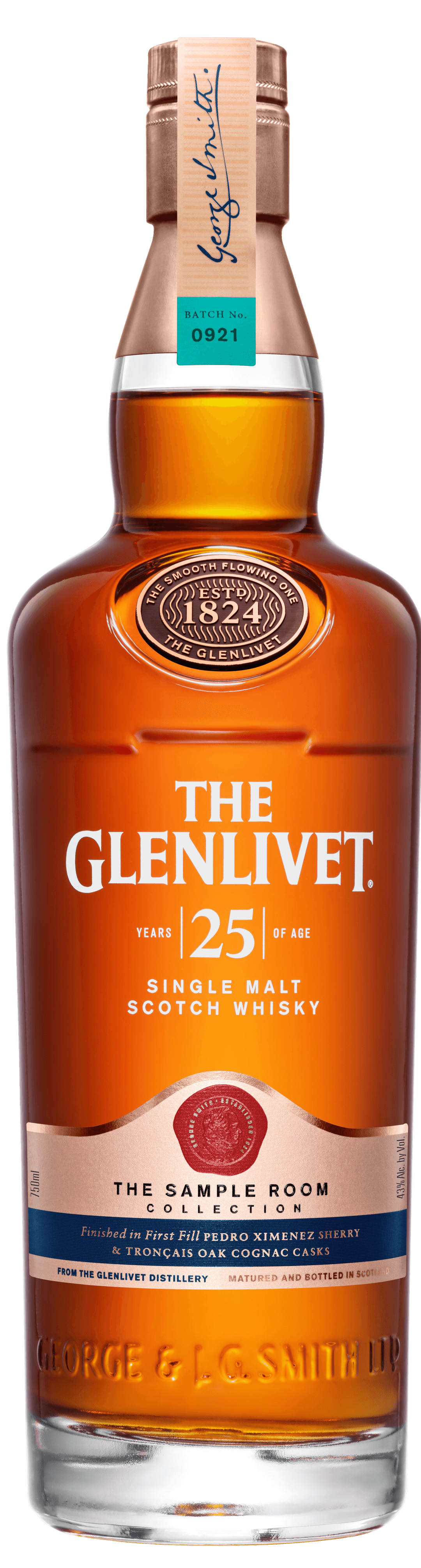 THE GLENLIVET 25 YEAR OLD SINGLE MALT SCOTCH WHISKY