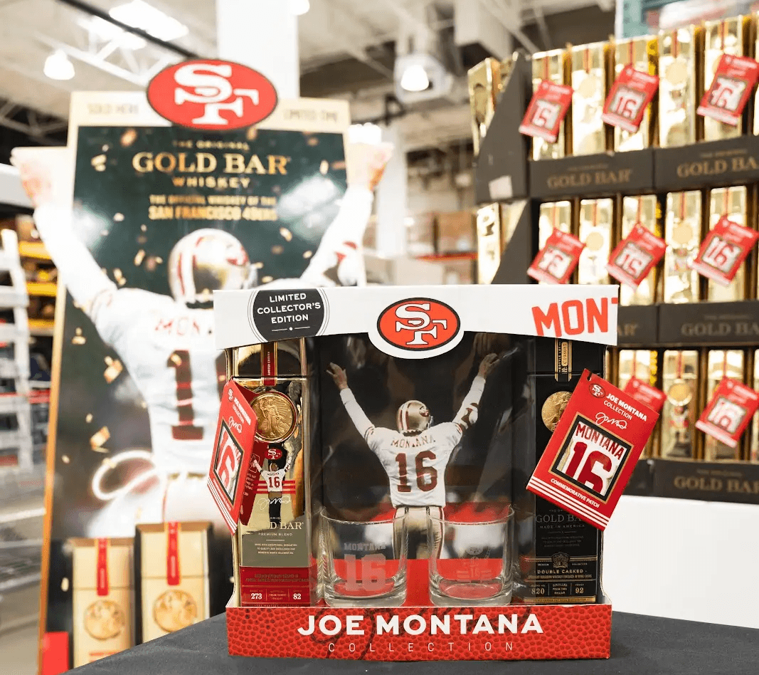 GOLD BAR WHISKEY JOE MONTANA SEASON KICKOFF COLLECTION