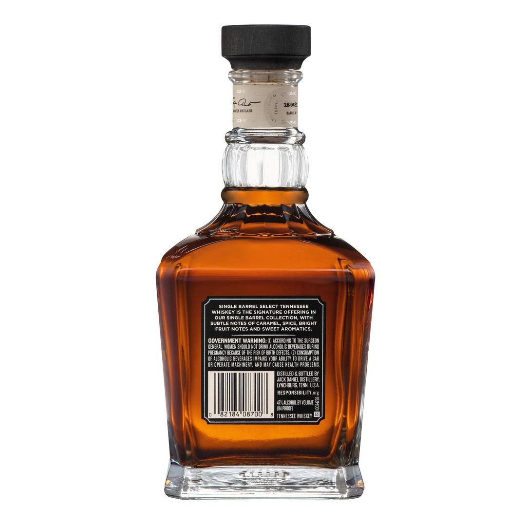 JACK DANIEL'S SINGLE BARREL SELECT TENNESSEE WHISKEY