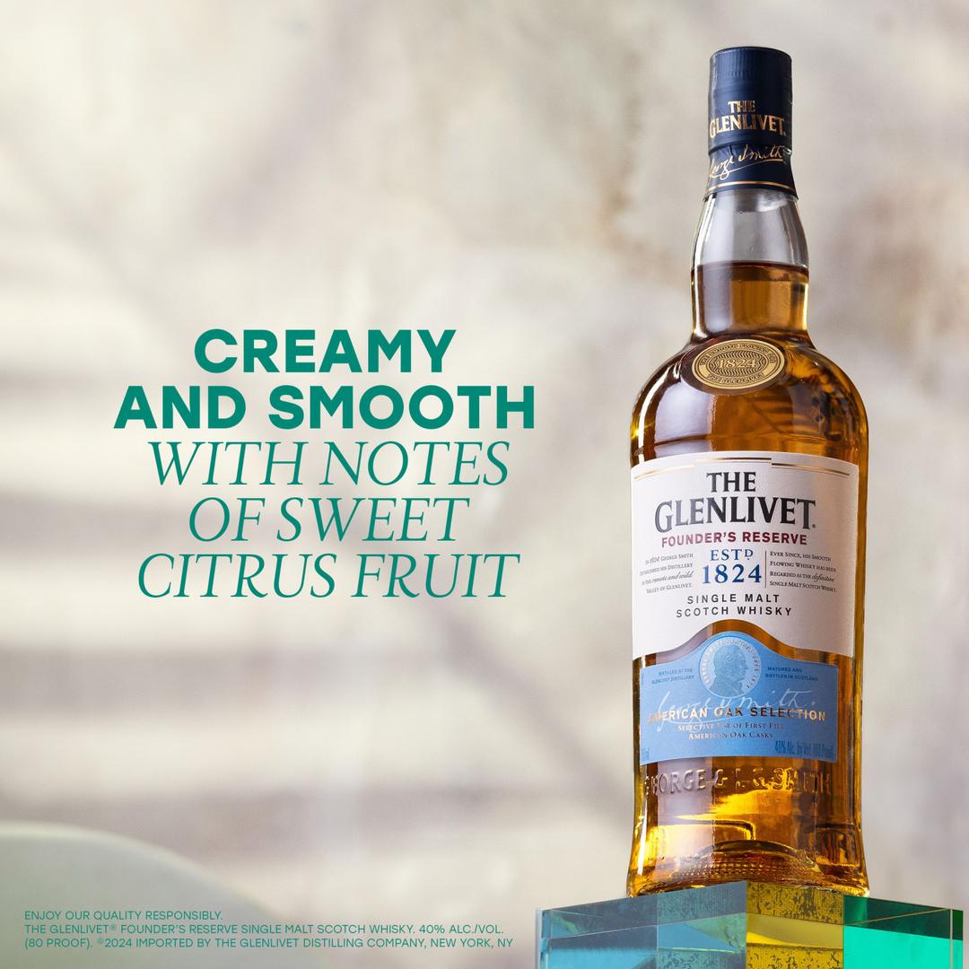 THE GLENLIVET FOUNDER'S RESERVE SINGLE MALT SCOTCH WHISKY