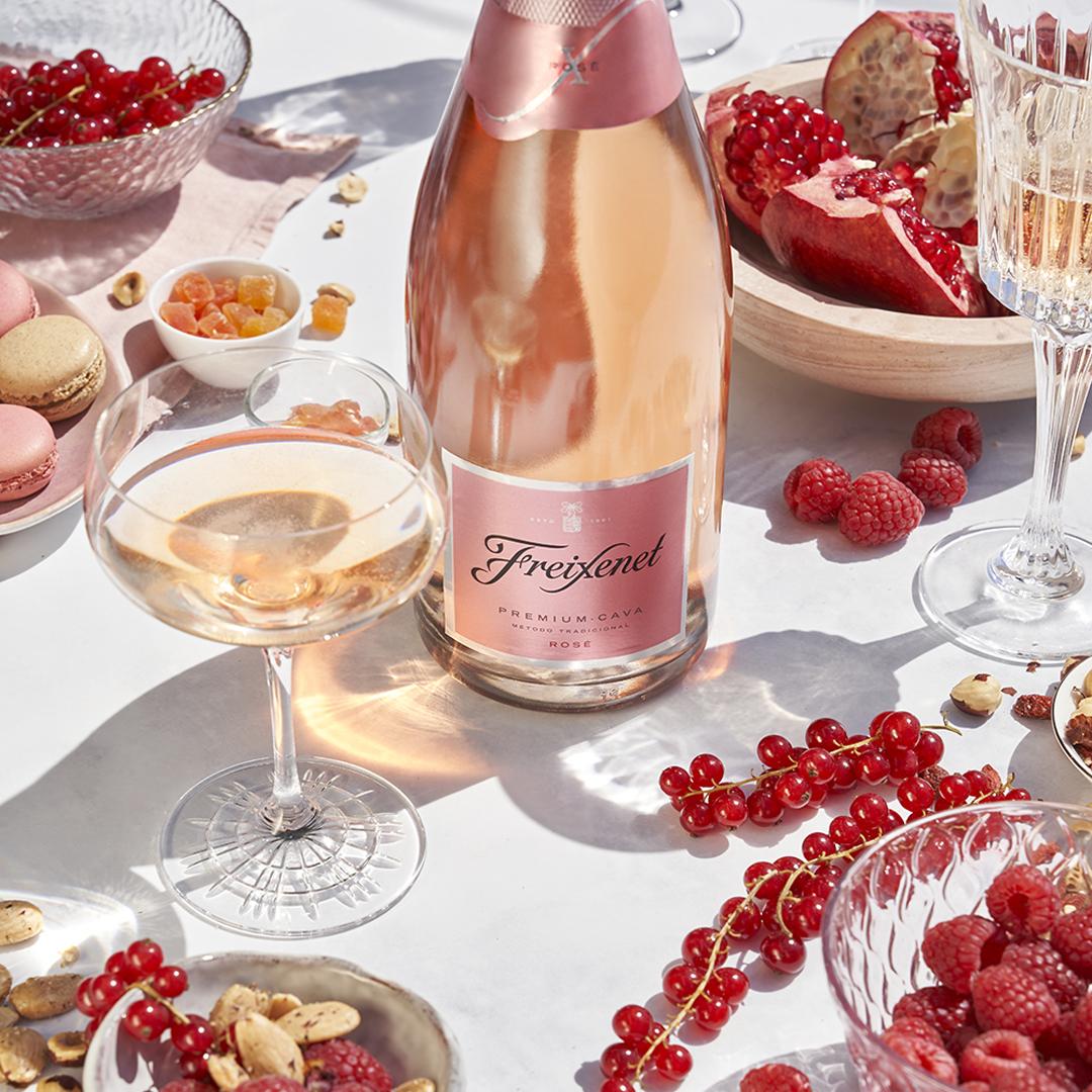 FREIXENET CORDON NEGRO ROSÉ CAVA SPARKLING WINE