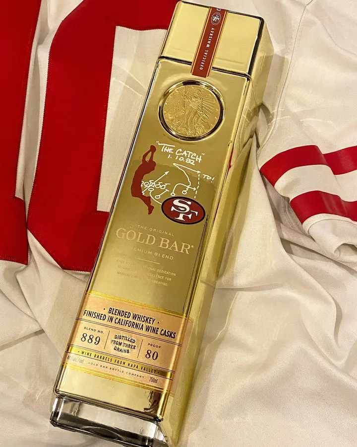 GOLD BAR® WHISKEY 49ERS 'THE CATCH' LIMITED EDITION