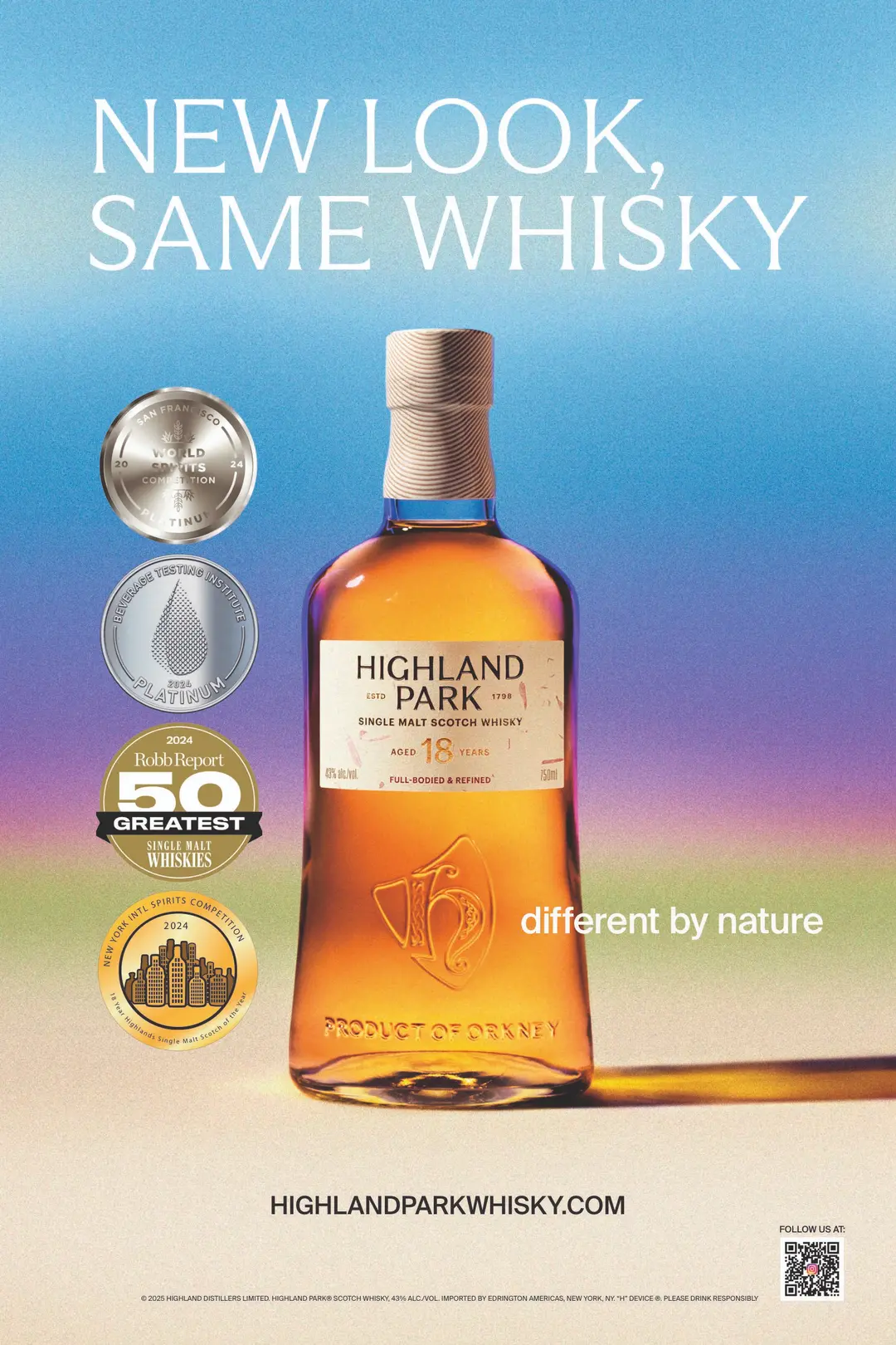 HIGHLAND PARK 18 YEAR OLD SCOTCH WHISKEY