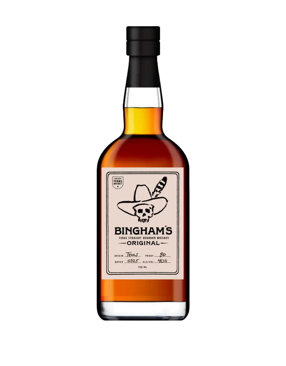 BINGHAM'S BOURBON ORIGINAL - TEXAS STRAIGHT BOURBON WHISKEY