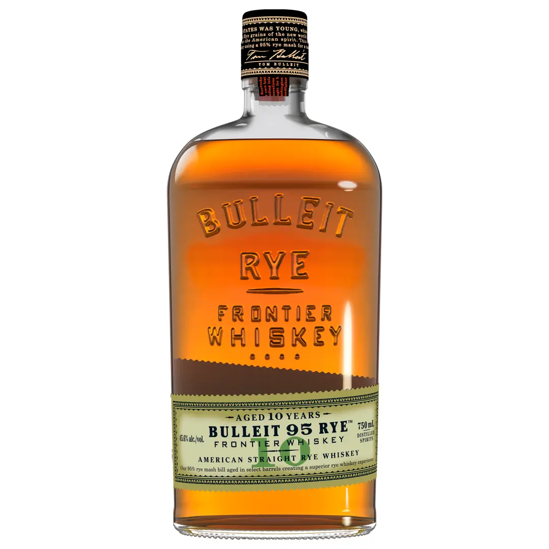 BULLEIT RYE AGED 10 YEARS WHISKEY