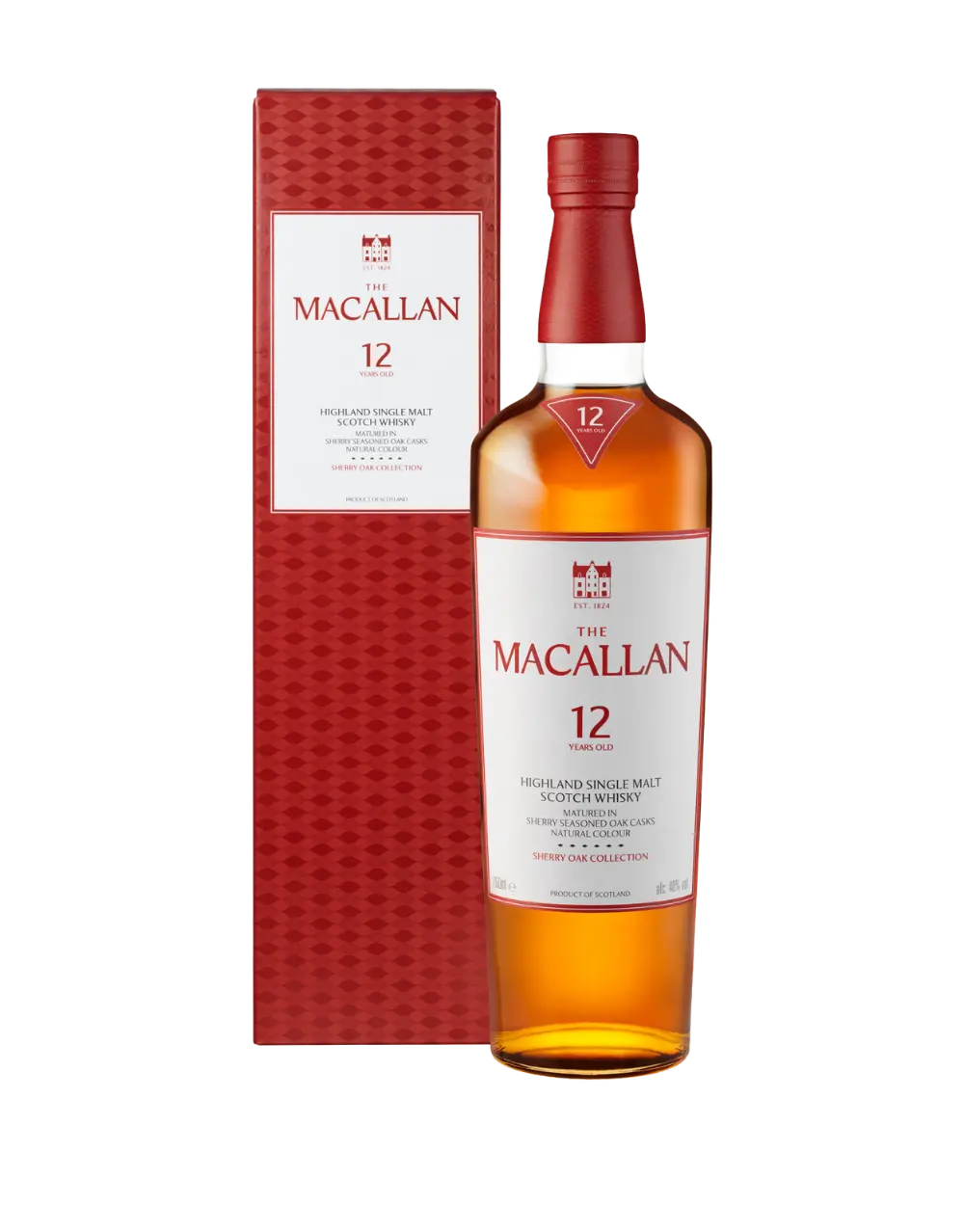 THE MACALLAN SHERRY OAK 12 YEARS OLD SINGLE MALT WHISKY