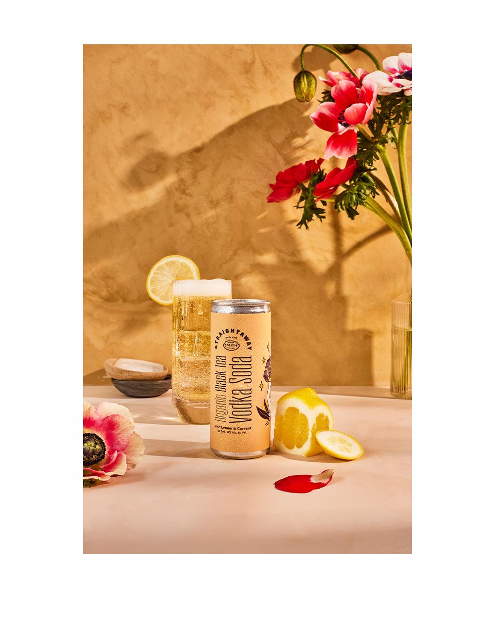 STRAIGHTAWAY COCKTAILS BLACK TEA VODKA SODA